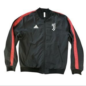 Adidas Juventus Anthem Bomber Full Zip Black Blokecore Men’s Size Medium Jacket
